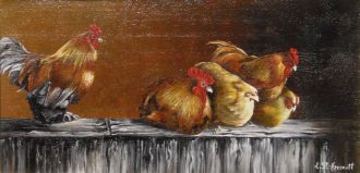 Le coq et ses poules